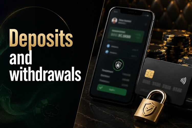 Deposits and withdrawals