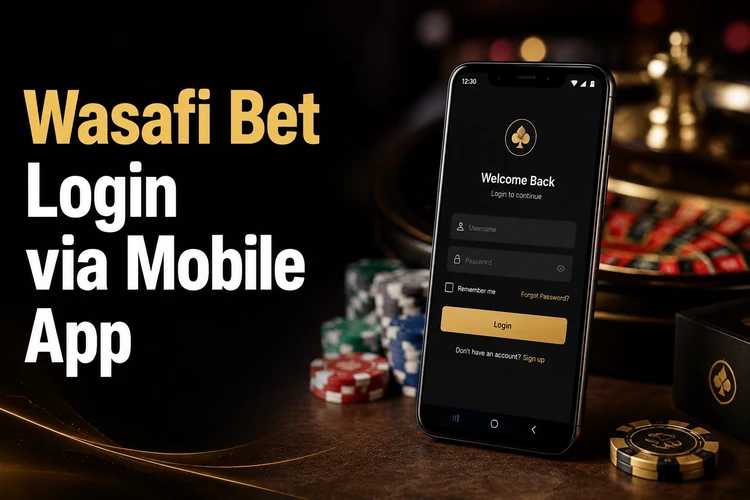 Wasafi Bet Login via Mobile App